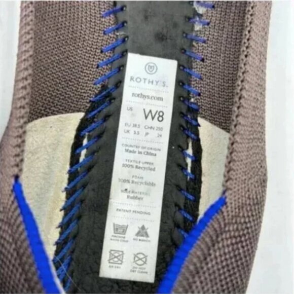 Rothy’s The Point Flat Mink Dusty Purple Shoes Retired Color - Size 8 - Picture 8 of 11